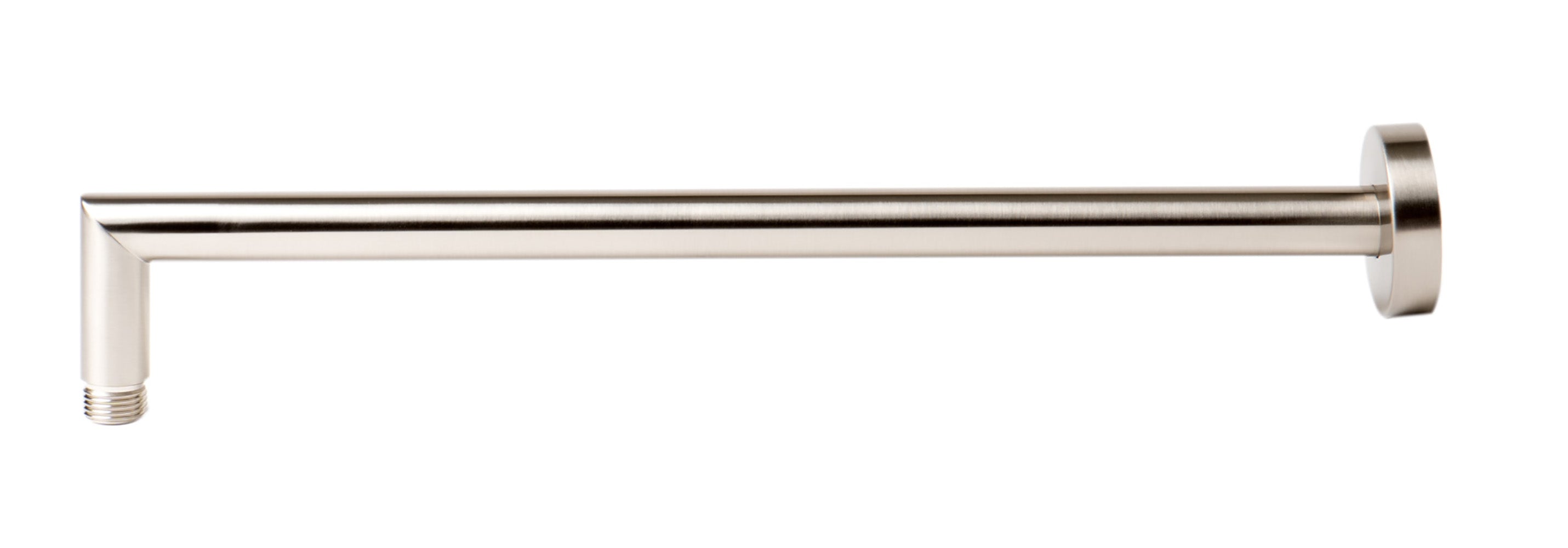 ALFI brand ABSA16R-BN Brushed Nickel 16" Round Wall Shower Arm, Brass