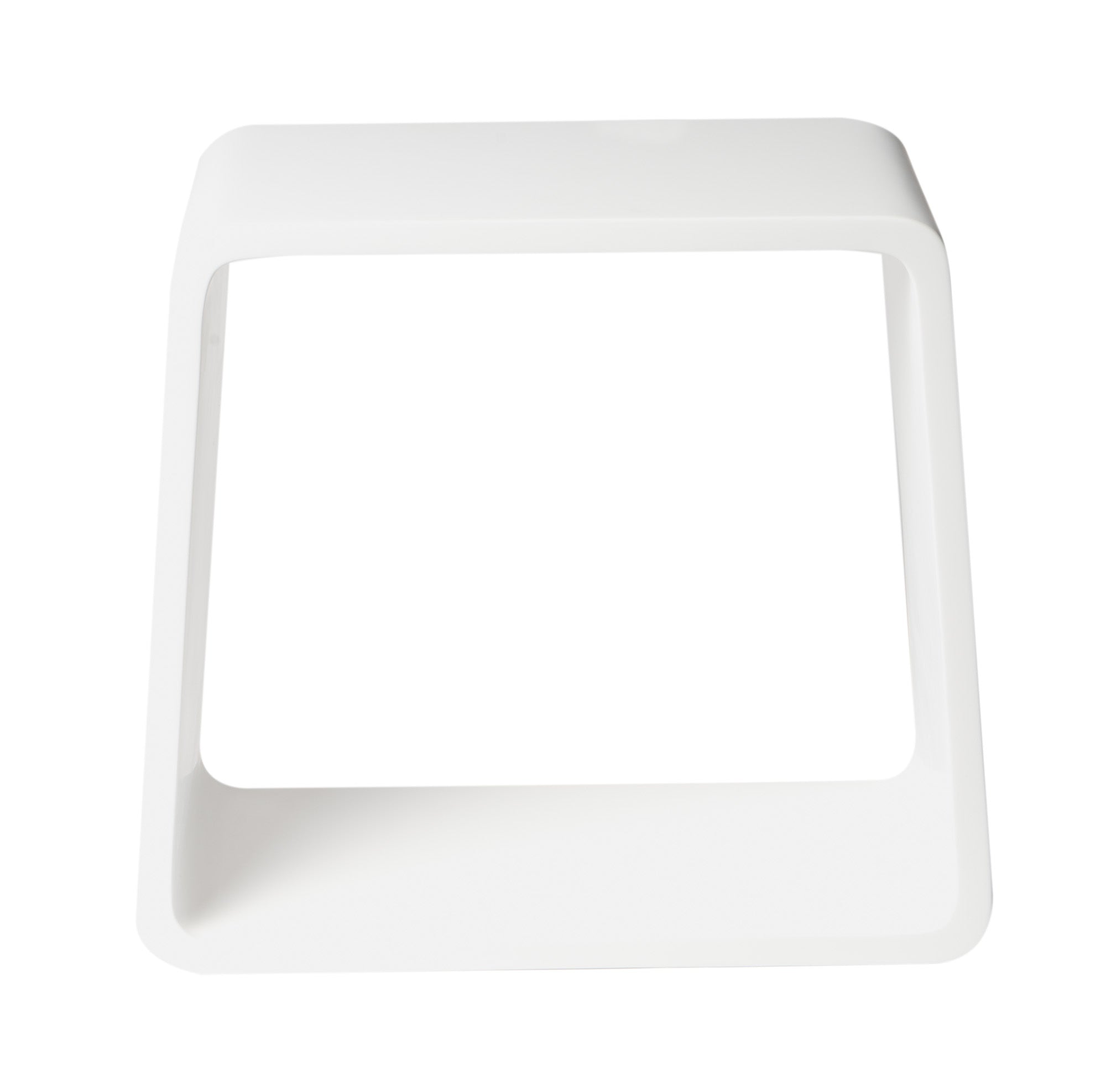 ALFI brand ABST55 White Matte Solid Surface Resin Bathroom / Shower Stool