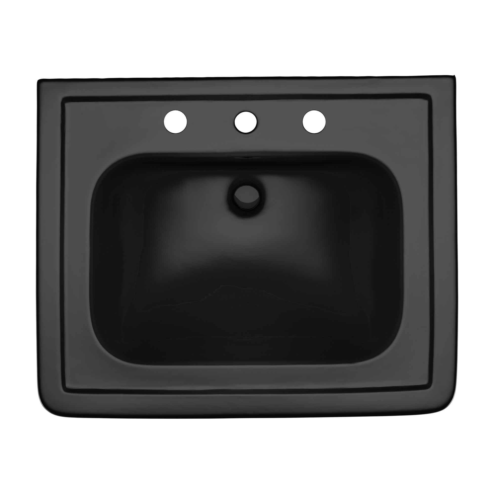 TOTO Promenade 27-1/2" x 22-1/4" Rectangular Pedestal Bathroom Sink for 8 inch Center Faucets, Ebony, Vitreous China, LPT530.8N#51