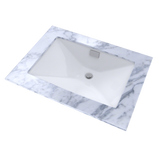 TOTO Lloyd Rectangular Undermount Bathroom Sink, Cotton White, Vitreous China, LT931#01