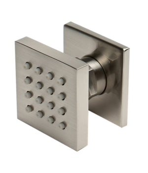 Alternate Image for ALFI brand AB3820-BN Brushed Nickel 2" Square Adjustable Shower Body Spray, Brass