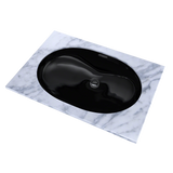 TOTO 19-11/16" x 13-3/4" Oval Undermount Bathroom Sink, Ebony, Vitreous China, LT546#51