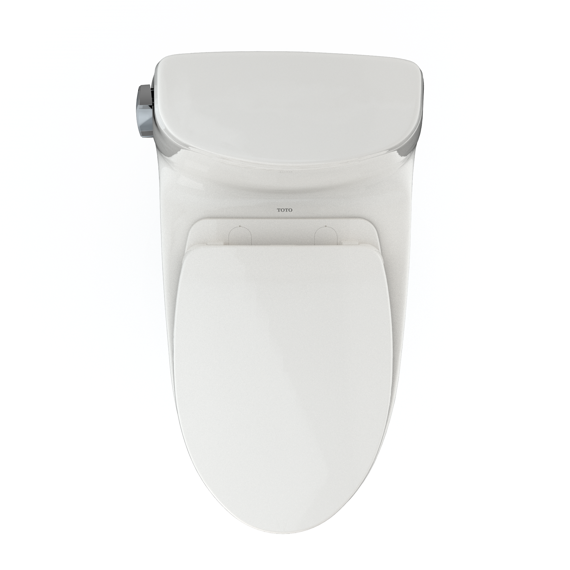 TOTO UltraMax II One-Piece Elongated 1.28 GPF Universal Height Toilet with CEFIONTECT and SS124 SoftClose Seat, WASHLET+ Ready, Colonial White, Vitreous China|Plastic, MS604124CEFG#11