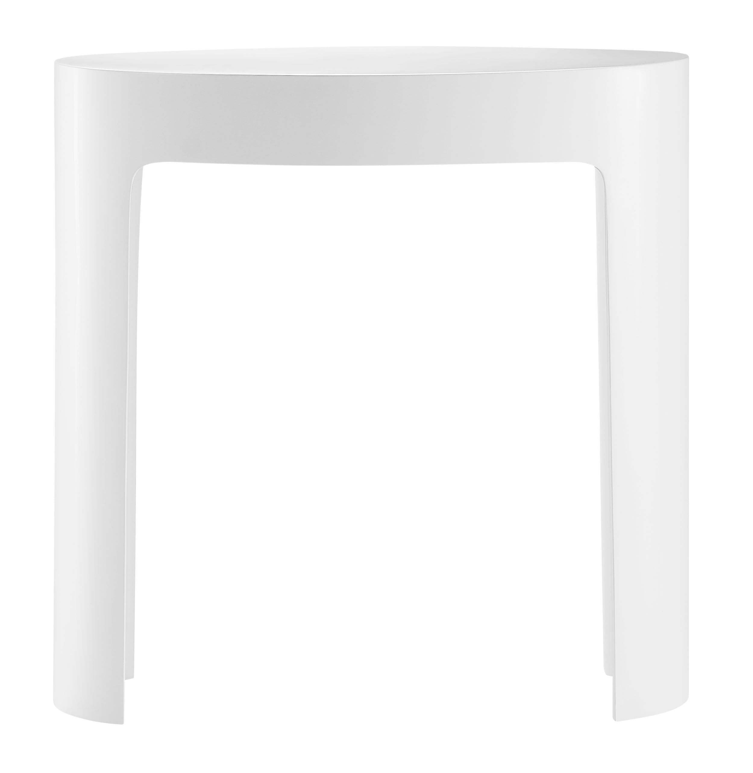 ALFI brand ABST66 White Matte Solid Surface Resin Bathroom / Shower Stool