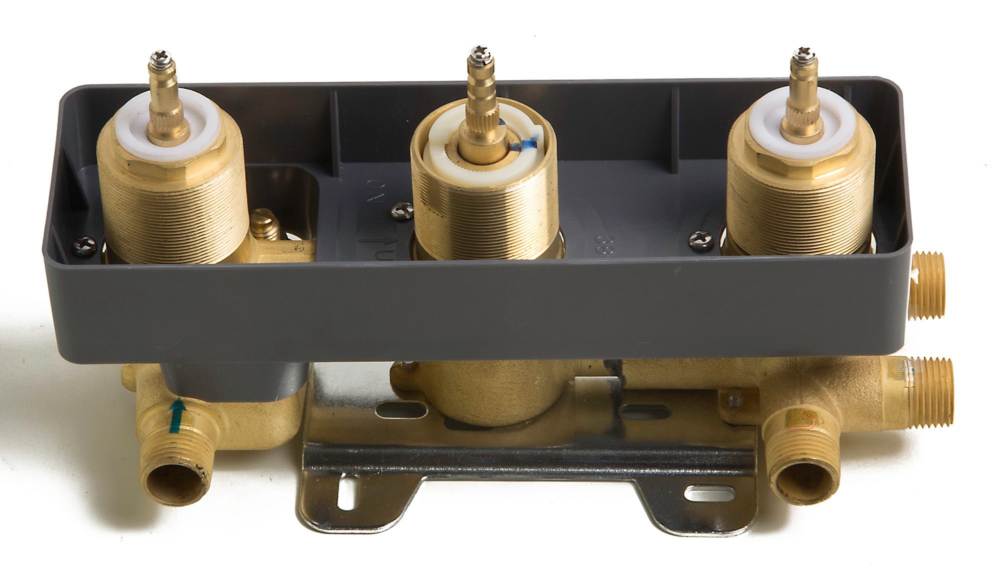 Alternative View of ALFI brand AB4101-PC Polished Chrome Concealed 4-Way Thermostatic Valve Shower Mixer /w Round Knobs, Brass