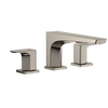 TOTO GE Two-Handle Deck-Mount Roman Tub Filler Trim, Polished Nickel, Brass, TBG07201U#PN