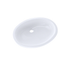 TOTO Dantesca Oval Undermount Bathroom Sink with CEFIONTECT, Cotton White, Vitreous China, LT597G#01