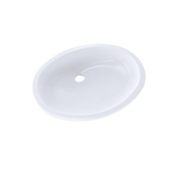 TOTO Dantesca Oval Undermount Bathroom Sink with CEFIONTECT, Cotton White, Vitreous China, LT597G#01