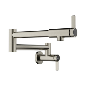 Alternate Image for Blanco Culina II Wall-Mounted Pot Filler, Satin Platinum, 1.5 GPM, Brass, 443254