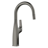 Blanco Rivana Pull-Down Bar Faucet, Satin Dark Steel, 1.5 GPM, Brass, 443268