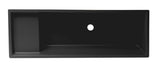 Alternative View of ALFI brand 39.4" x 14.6" Rectangle Above Mount or Semi Recessed Fireclay Bathroom Sink, Black Matte, No Faucet Hole, AB39TRBM