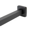 ALFI brand ABSA16S-BM Black Matte 16" Square Wall Shower Arm, Brass