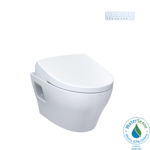 Alternate Image for TOTO WASHLET+ EP Wall-Hung Elongated Toilet with S7 Contemporary Bidet Seat and DuoFit In-Wall 0.9 and 1.28 GPF Dual-Flush Tank System, Matte Silver, Vitreous China|Plastic, CWT4284726CMFG#MS