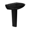 TOTO Prominence Oval Basin Pedestal Bathroom Sink for8 inch Center Faucets, Ebony, Vitreous China, LPT242.8#51