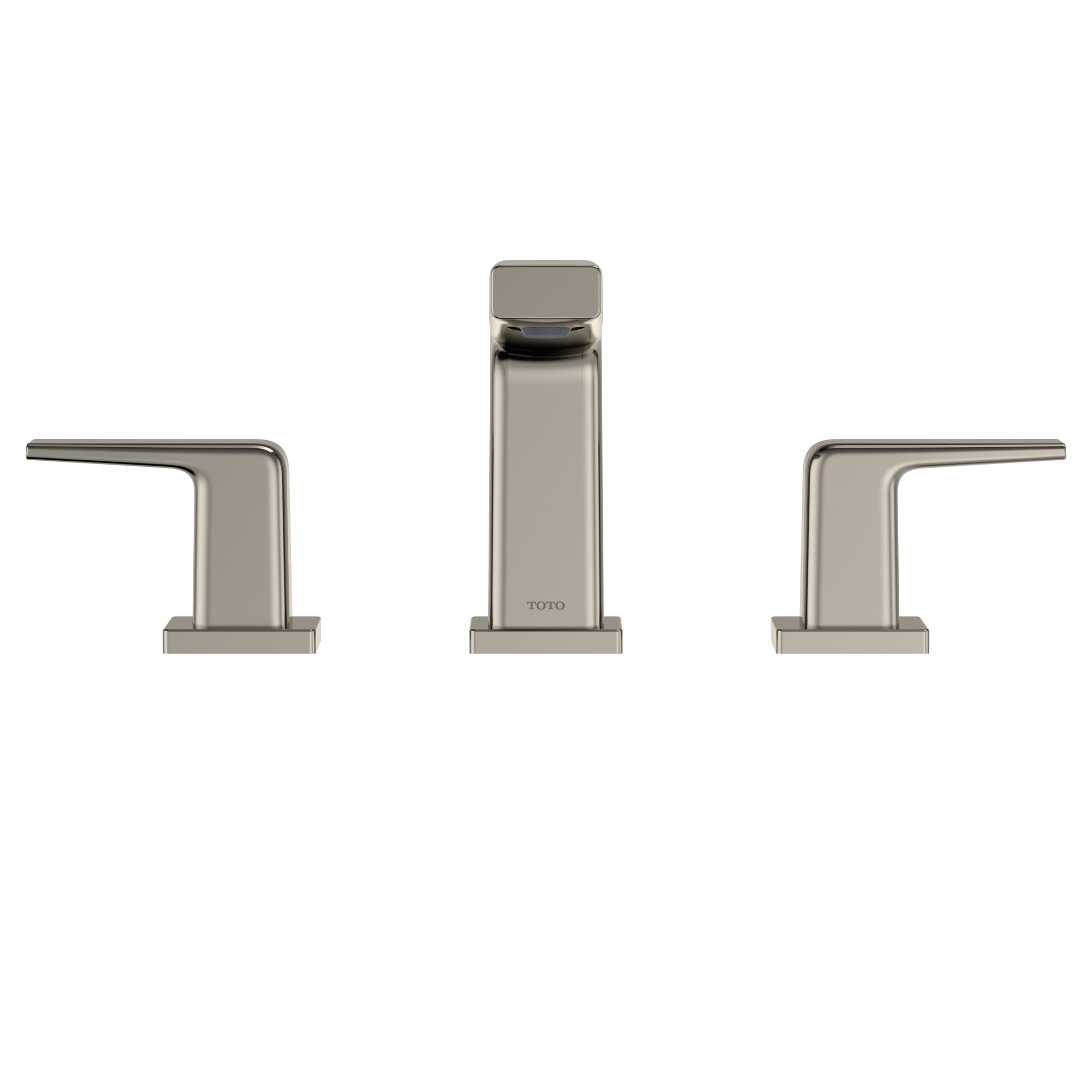 TOTO GB Series 1.2 GPM Two Handle Widespread Bathroom Sink Faucet with Drain Assembly, Polished Nickel, Brass, TLG10201U#PN
