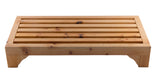 ALFI brand Cedar Wood, Natural Wood, AB4409 4" Modern Wooden Stepping Stool Multi-Purpose Accessory