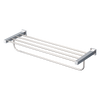 TOTO L Series Square Towel Shelf with Hanging Bar, Polished Chrome, Zinc Alloy|Stainless Steel, YTS408BU#CP