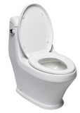 EAGO Porcelain, White, TB133 Single Flush One Piece Ceramic Toilet