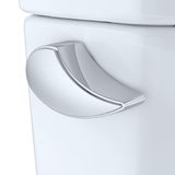 TOTO Vespin II Two-Piece Elongated 1.28 GPF Universal Height Skirted Design Toilet with CEFIONTECT, Cotton White, Vitreous China, CST474CEFG#01