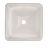 TOTO Connelly Square Undermount Bathroom Sink with CEFIONTECT, Colonial White, Vitreous China, LT491G#11