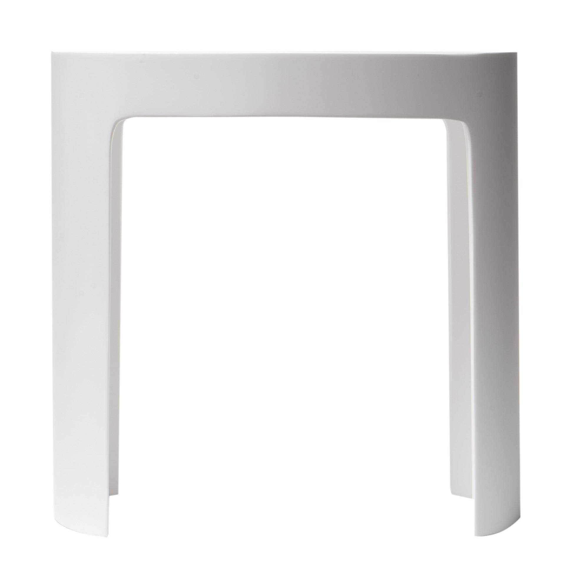 ALFI brand ABST66 White Matte Solid Surface Resin Bathroom / Shower Stool