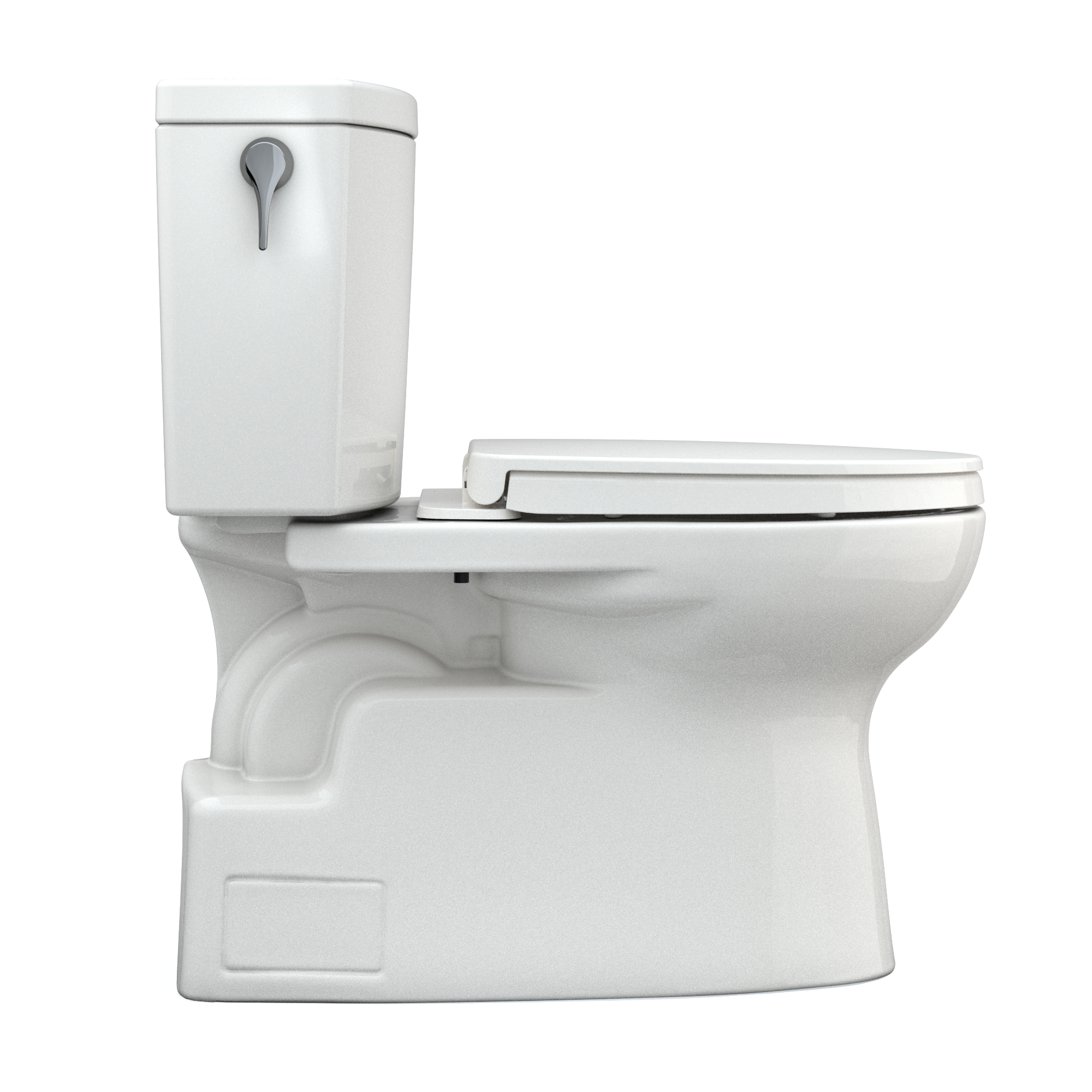 TOTO Vespin II 1G Two-Piece Elongated 1.0 GPF Universal Height Toilet with CEFIONTECT and SS124 SoftClose Seat, WASHLET+ Ready, Colonia White, Vitreous China|Plastic, Colonial White, MS474124CUFG#11