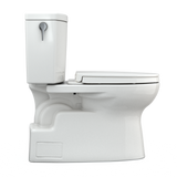 TOTO Vespin II 1G Two-Piece Elongated 1.0 GPF Universal Height Toilet with CEFIONTECT and SS124 SoftClose Seat, WASHLET+ Ready, Colonia White, Vitreous China|Plastic, Colonial White, MS474124CUFG#11