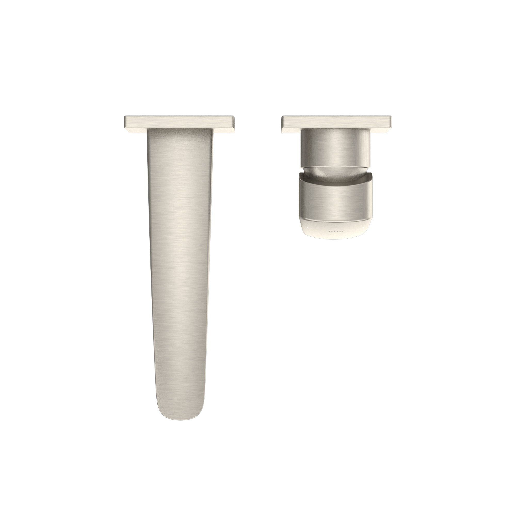 TOTO GM 1.2 GPM Wall-Mount Single-Handle Bathroom Faucet with COMFORT GLIDE Technology, Brushed Nickel, Brass, TLG09307U#BN