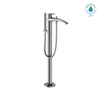 TOTO GM Single-Handle Free Standing Tub Filler with Handshower, Polished Chrome, Brass, TBG09306U#CP