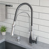ALFI brand 1.8 GPM Lever Gooseneck Spout Touch Kitchen Faucet, Modern, Gray, Brushed Nickel, ABKF3023-BN
