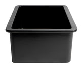 ALFI brand 27" Under Mount Fireclay Kitchen Sink, Black Matte, No Faucet Hole, ABF2718UD-BM