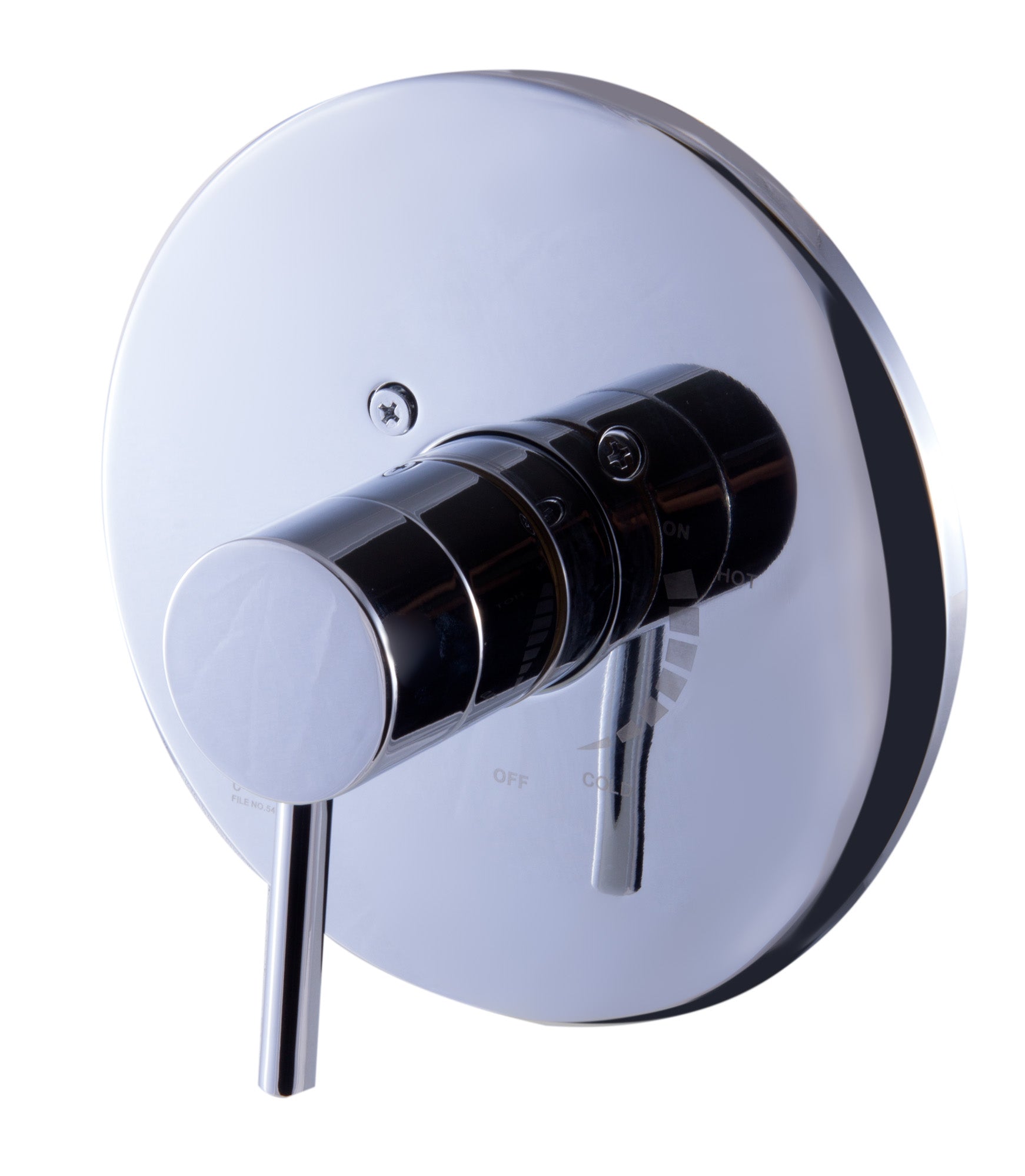 ALFI brand AB1601-PC Polished Chrome Pressure Balanced Round Shower Mixer, Brass