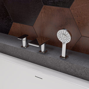 Alternate Image for ALFI brand AB2879-PC Polished Chrome Deck Mounted Tub Filler with Hand Held Showerhead