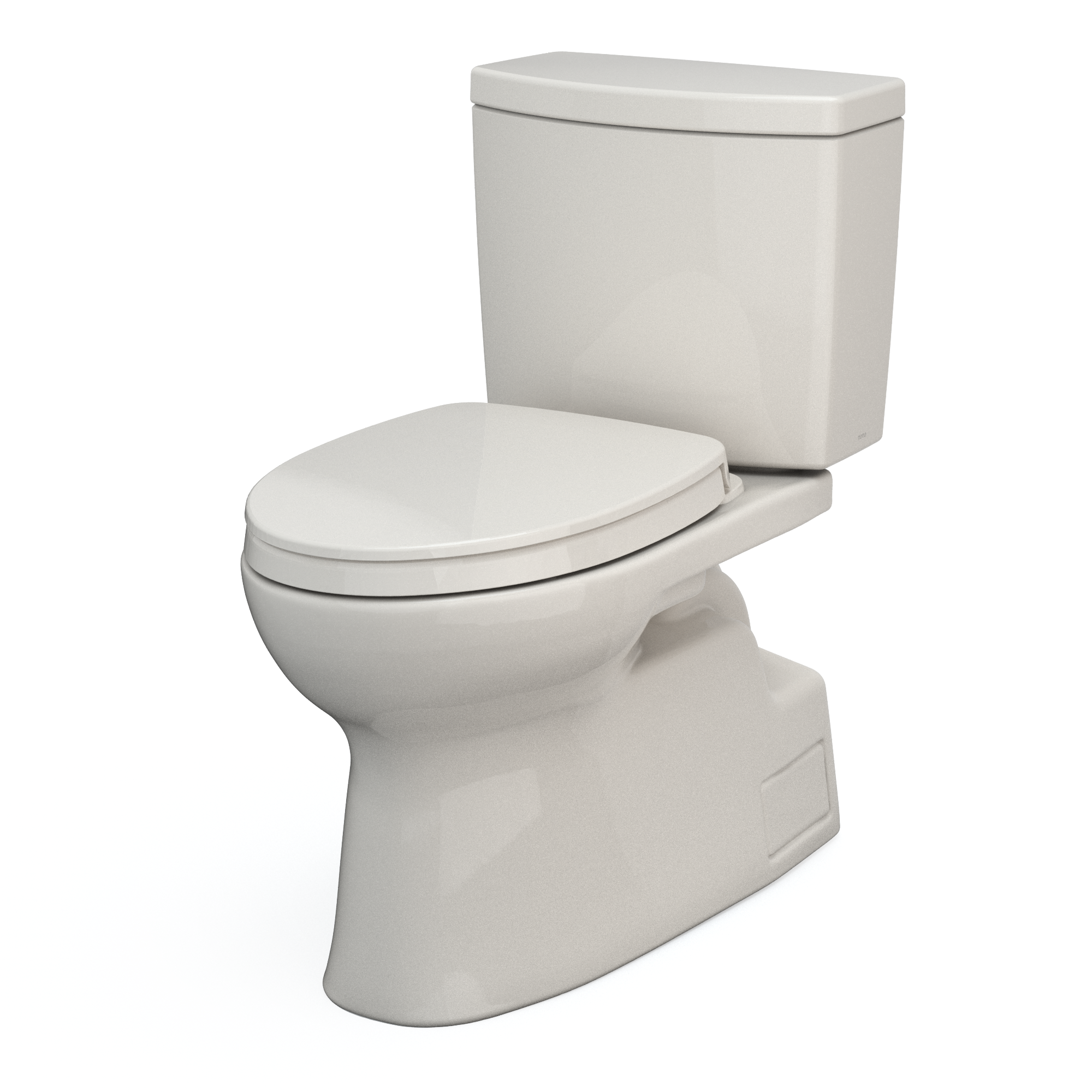 TOTO Vespin II 1G Two-Piece Elongated 1.0 GPF Universal Height Toilet with CEFIONTECT and SS124 SoftClose Seat, WASHLET+ Ready, Colonia White, Vitreous China|Plastic, Colonial White, MS474124CUFG#11