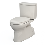 TOTO Vespin II 1G Two-Piece Elongated 1.0 GPF Universal Height Toilet with CEFIONTECT and SS124 SoftClose Seat, WASHLET+ Ready, Colonia White, Vitreous China|Plastic, Colonial White, MS474124CUFG#11