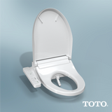 TOTO WASHLET KC2 Electronic Bidet Toilet Seat with Heated Seat and SoftClose Lid, Elongated, Cotton White, Plastic, SW3024#01