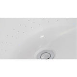 Eago 75" Acrylic Free Standing Oval Air Bubble Bathtub, White, AM1900