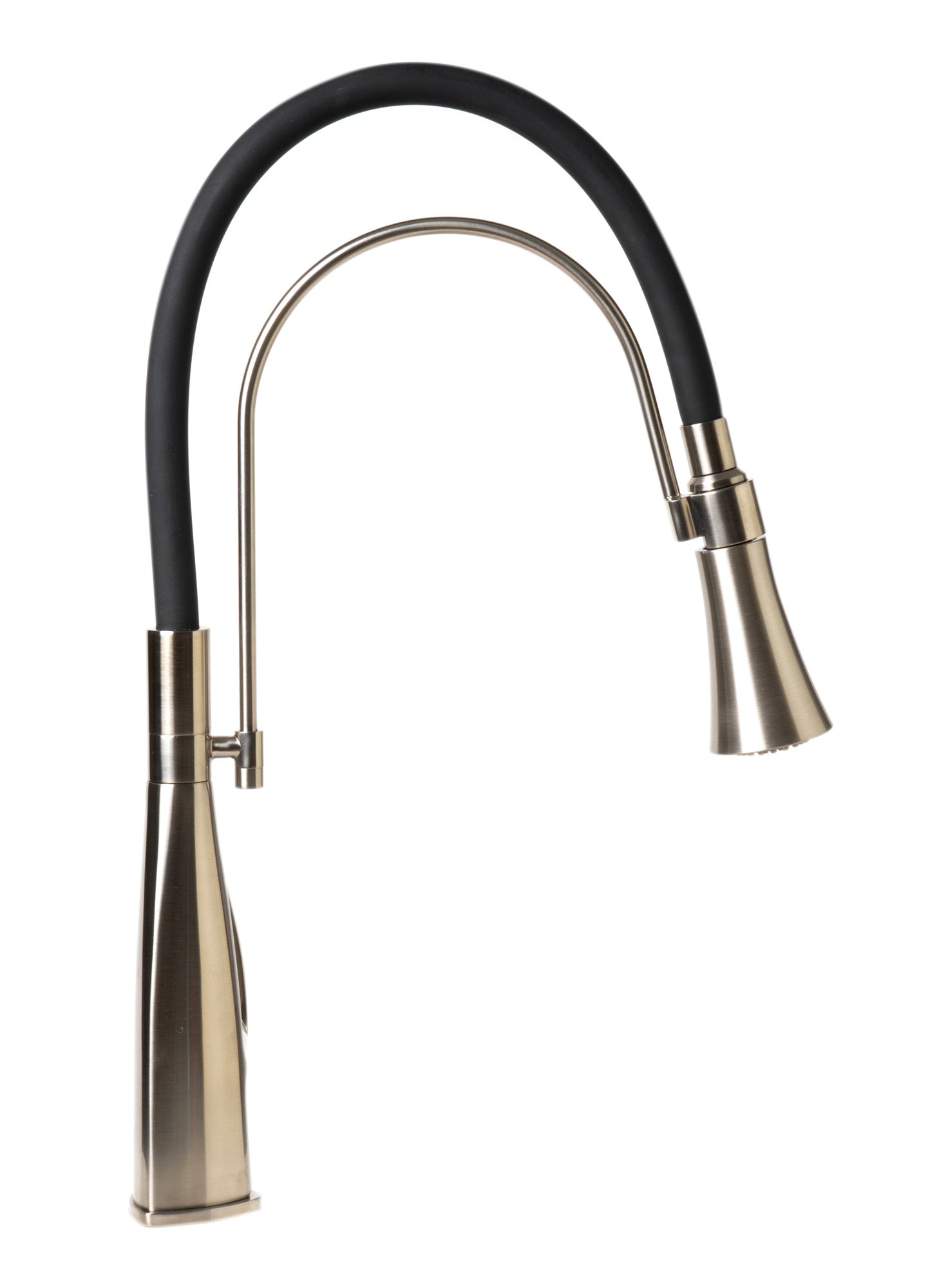 ALFI brand 1.8 GPM Lever Gooseneck Spout Touch Kitchen Faucet, Modern, Gray, Brushed Nickel, ABKF3001-BN