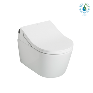 Alternate Image for TOTO WASHLET+ RP Wall-Hung D-Shape Toilet with RX Bidet Seat and DuoFit In-Wall 1.28 and 0.9 GPF Auto Dual-Flush Tank System, Matte Silver, Vitreous China|Steel|Plastic, CWT4474047CMFGA#MS