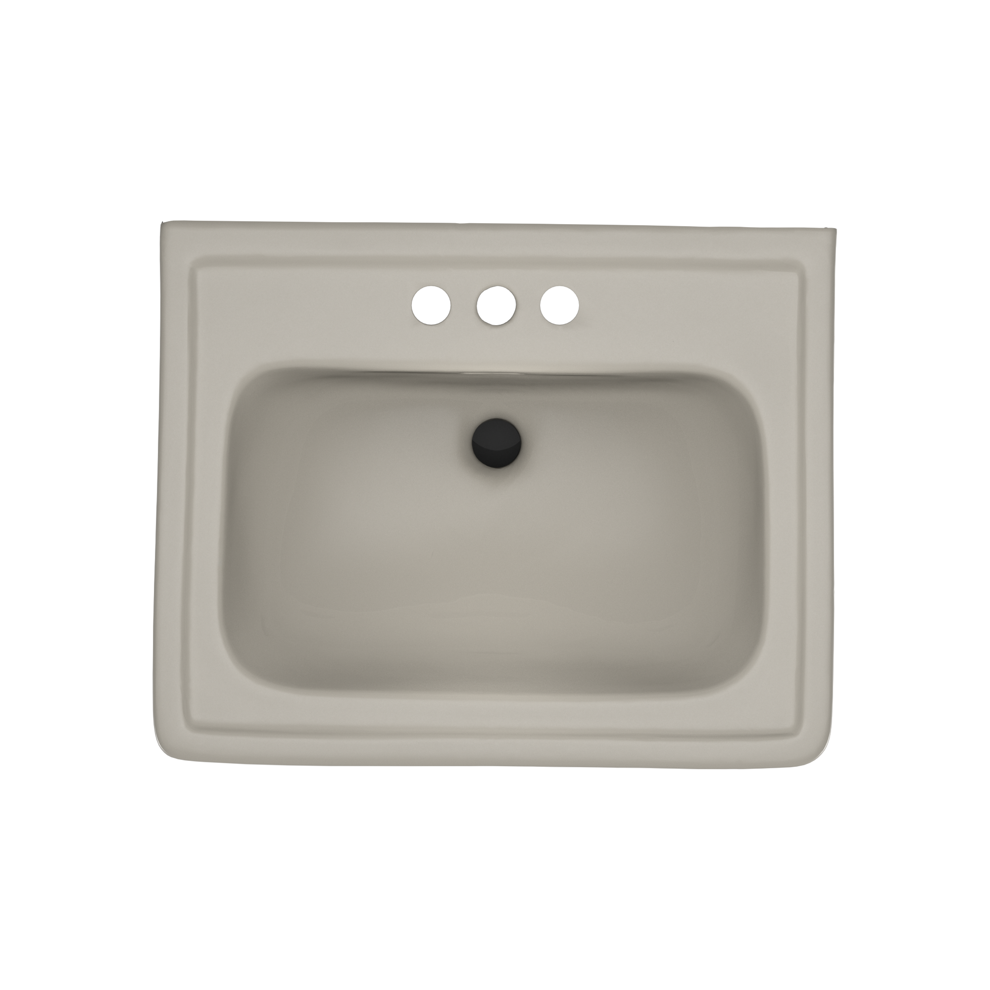 TOTO Promenade 24" x 19-1/4" Rectangular Pedestal Bathroom Sink for 4 inch Center Faucets, Bone, Vitreous China, LPT532.4N#03