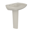 TOTO Prominence Oval Basin Pedestal Bathroom Sink with CeFiONtect for 4 inch Center Faucets, Sedona Beige, Vitreous China, LPT242.4G#12