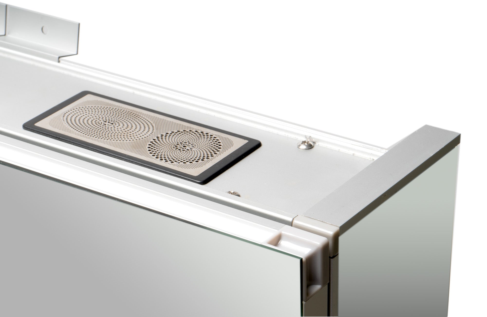 ALFI brand ABMC2630BT 26" x 30" Double Door LED Light Bluetooth Medicine Cabinet, Aluminum, Gray