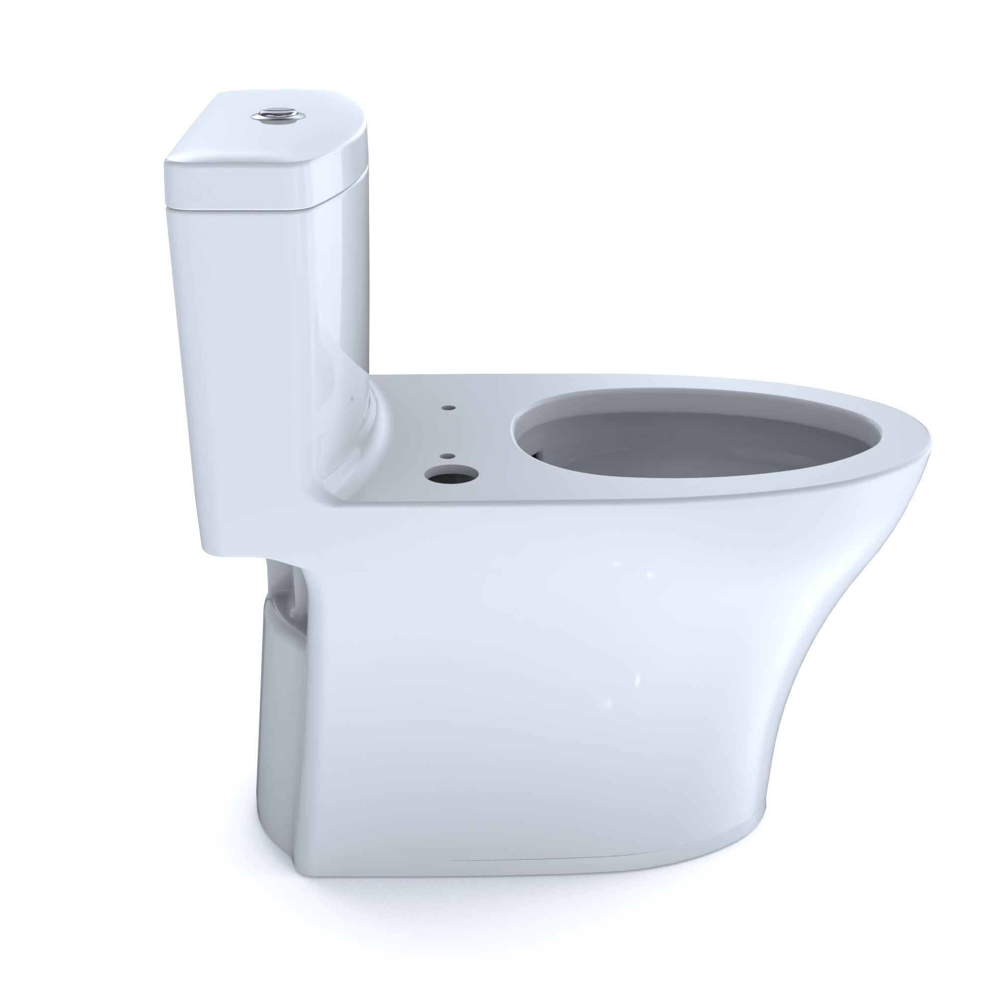 TOTO Aquia IV One-Piece Elongated Dual Flush 1.28 and 0.9 GPF WASHLET+ and Auto Flush Ready Toilet with CEFIONTECT, Cotton White, Vitreous China, CST646CEMFGNAT40#01
