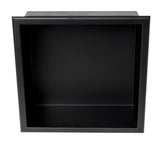 Alternative View of ALFI brand ABNC1212-BLA 12" x 12" Black Matte Stainless Steel Square Single Shelf Bath Shower Niche, 20 Gauge