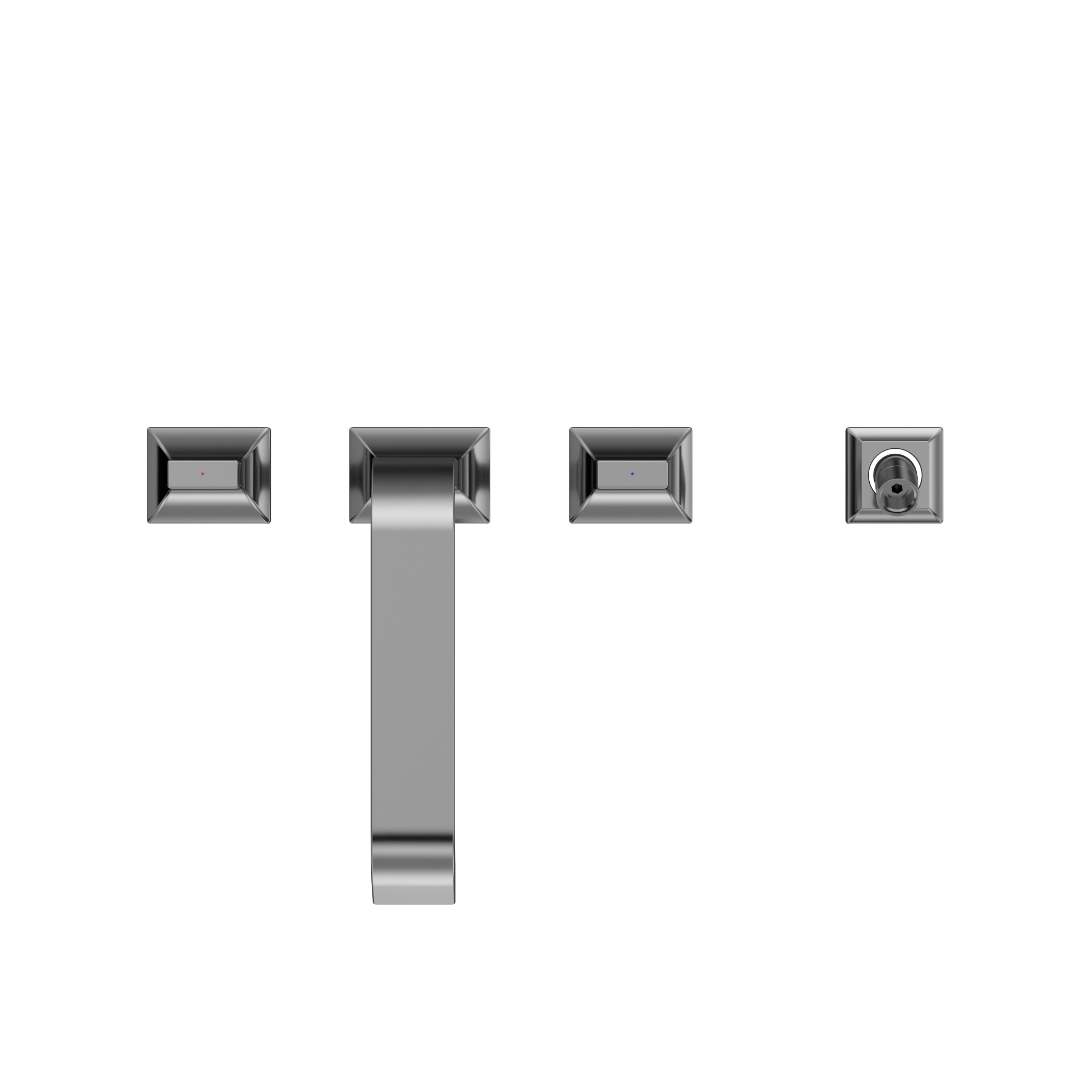 TOTO GC Two-Handle Deck-Mount Roman Tub Filler Trim with Handshower, Polished Chrome, Brass, TBG08202U#CP