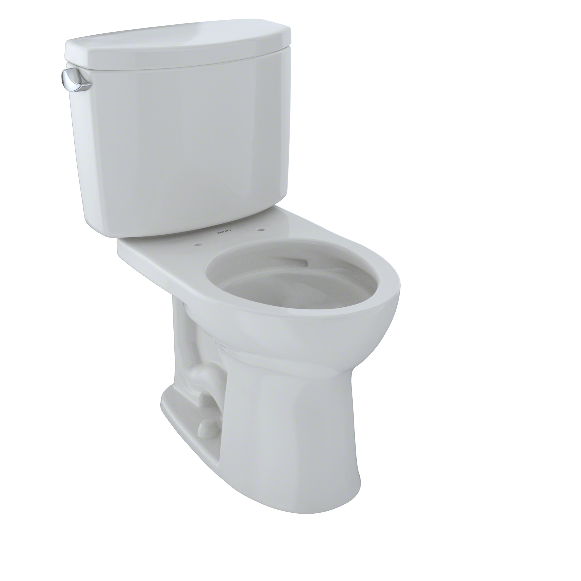 TOTO Drake II Two-Piece Round 1.28 GPF Universal Height Toilet with CEFIONTECT, Colonial White, Vitreous China, CST453CEFG#11