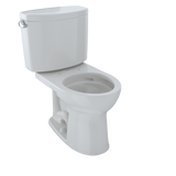 TOTO Drake II Two-Piece Round 1.28 GPF Universal Height Toilet with CEFIONTECT, Colonial White, Vitreous China, CST453CEFG#11