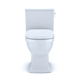 TOTO Connelly Two-Piece Elongated Dual Flush 1.28 and 0.9 GPF with CEFIONTECT and Right Lever, WASHLET+ Ready, Cotton White, Vitreous China, MS494234CEMFRG#01