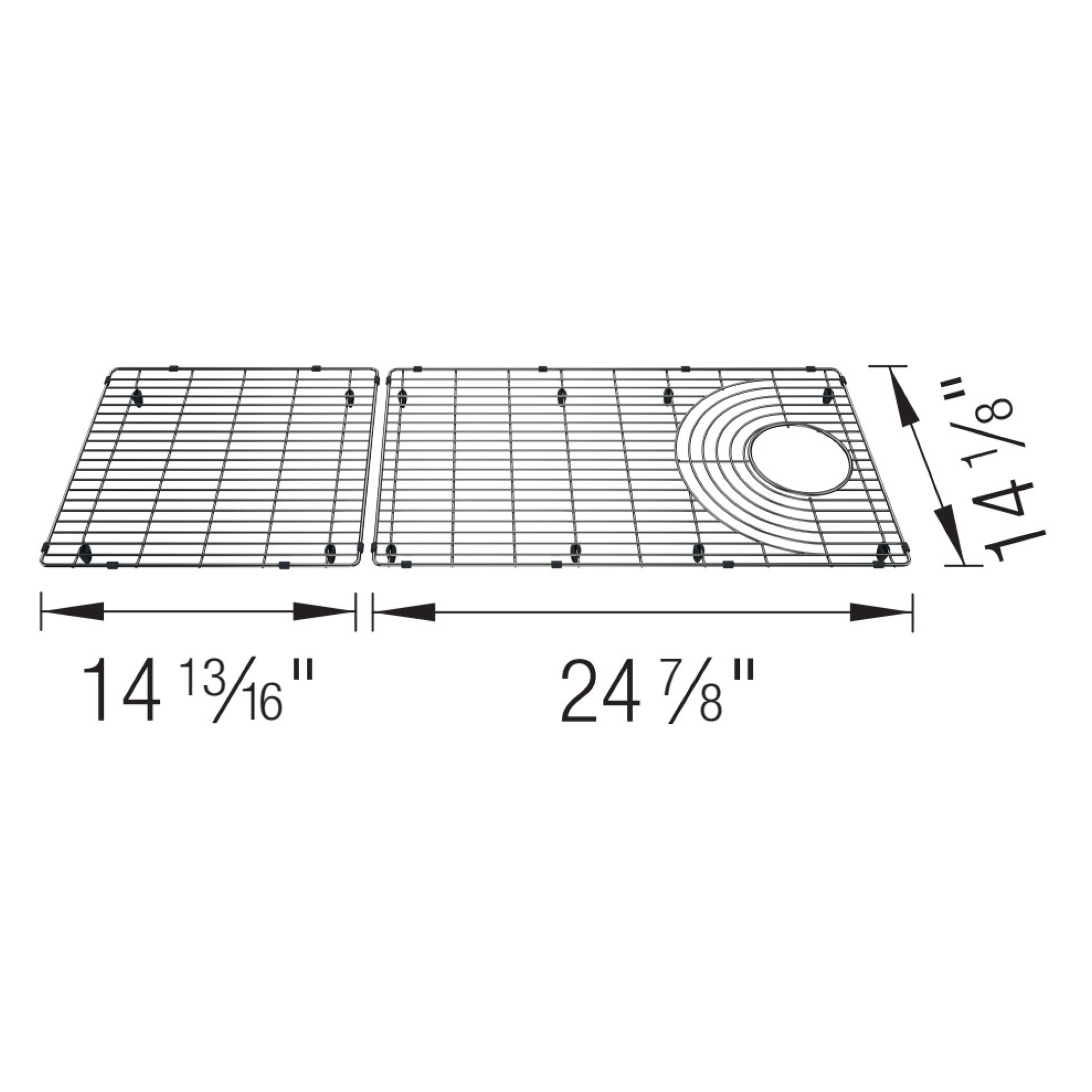 Blanco Stainless Steel Sink Grid for Inteos 45" Workstation Sink, 443347