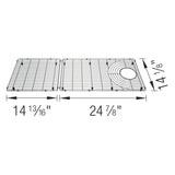 Blanco Stainless Steel Sink Grid for Inteos 45" Workstation Sink, 443347